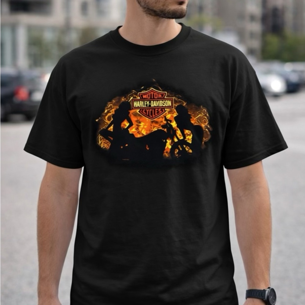 Hanes Black Graphic Short Sleeve Tee
